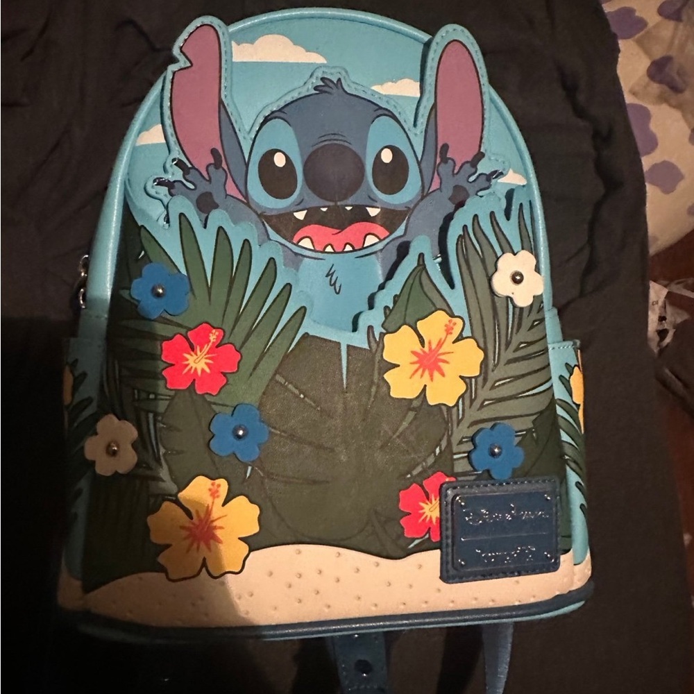 Stitch floral loungefly backpack